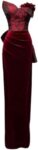 Toasting Spring Vintage Wine Red Rose Wedding Evening Dress Ladies