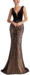 Lace Evening Dresses Sexy Deep V-Neck Floor Length Mermaid Elegant Prom Party Occasion Dress Gowns