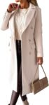 Women Long Wool Coat Double Breasted Trench Coat Fall Winter Clothes