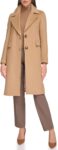 Women Full-Length Buttoned Wool Coat (Petite, Standard, Plus)