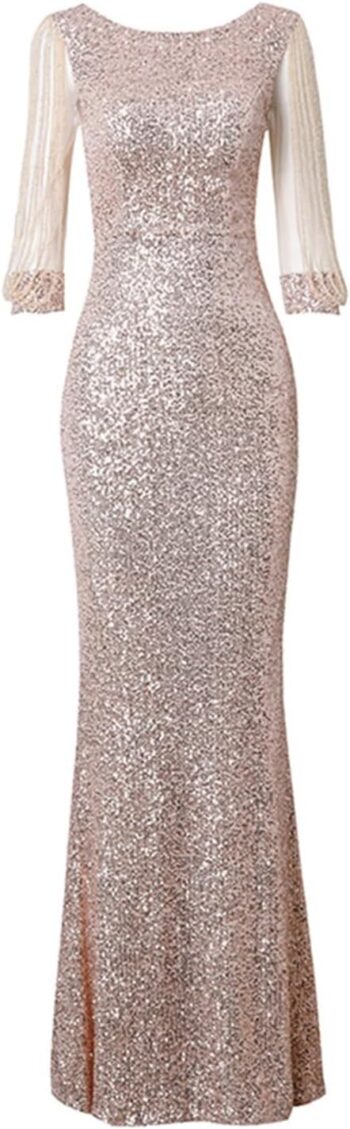 Evening Dress Slim-fit Bridesmaid Ladies Champagne Hostess