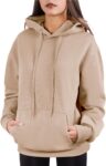 Women Hoodies Pullover Fleece Sweatshirts Long Sleeve Hoodie With Front Pocket